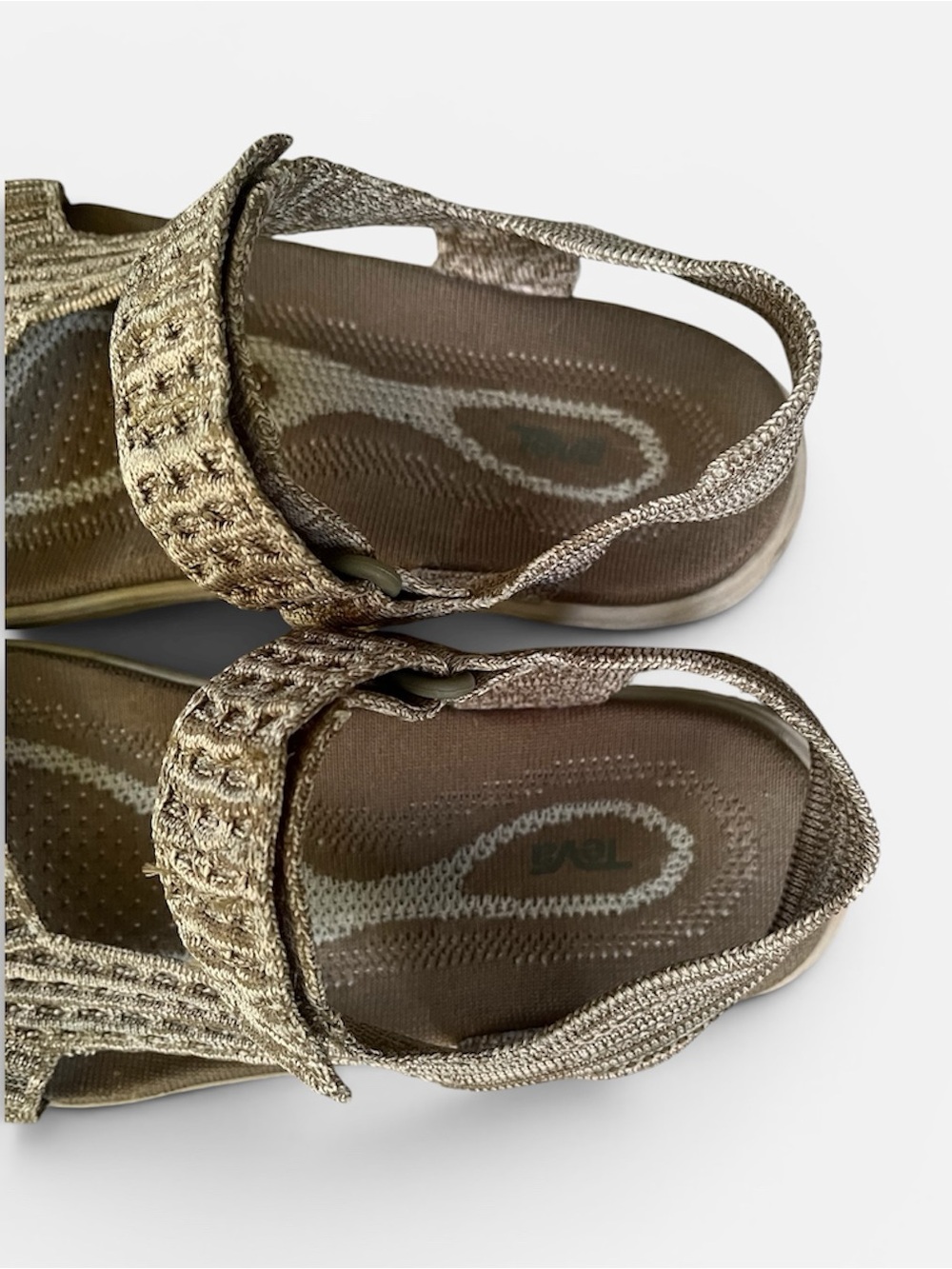 Teva Terra-Float 2 Knit Universal Sandal in Olive/Desert Taupe Size 8 - Picture 4 of 9